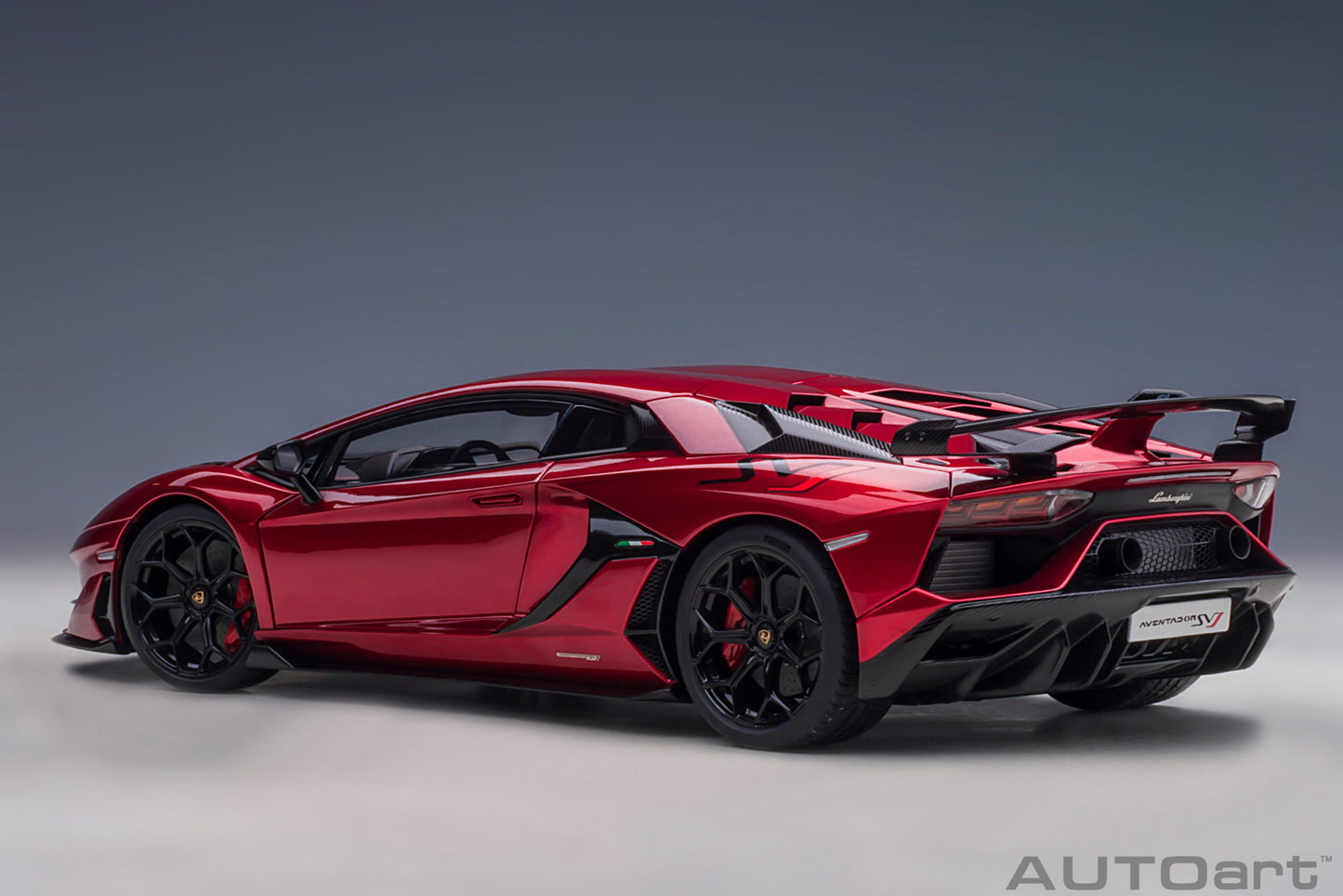 Lamborghini Aventador SVJ – 2018 – Rosso Efesto Metallic – 1:18 – AUTOart