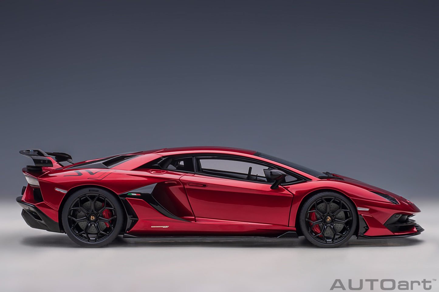 Lamborghini Aventador SVJ – 2018 – Rosso Efesto Metallic – 1:18 – AUTOart