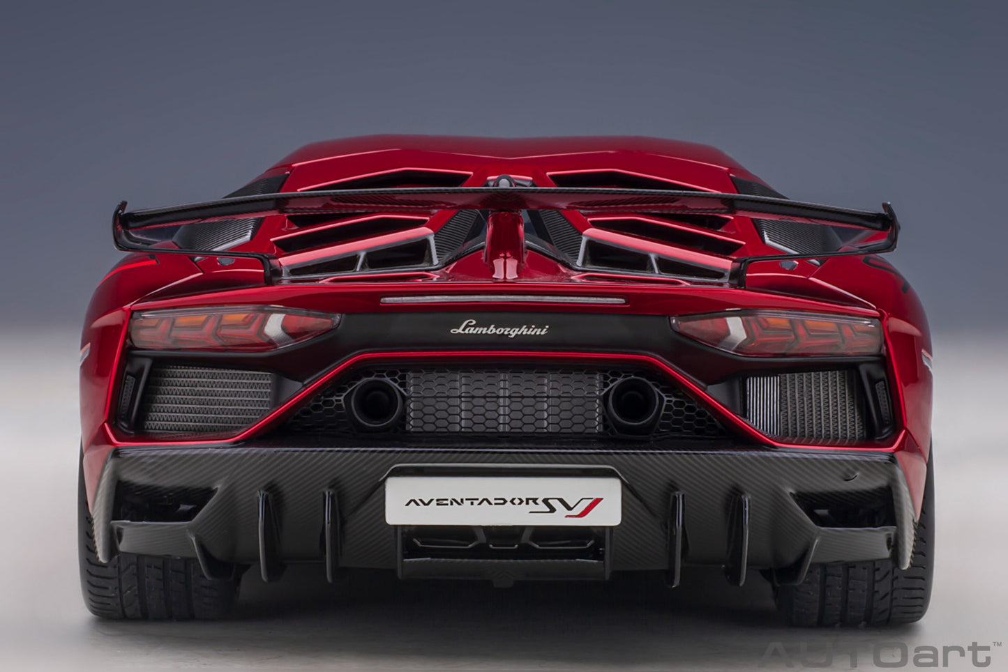 Lamborghini Aventador SVJ – 2018 – Rosso Efesto Metallic – 1:18 – AUTOart