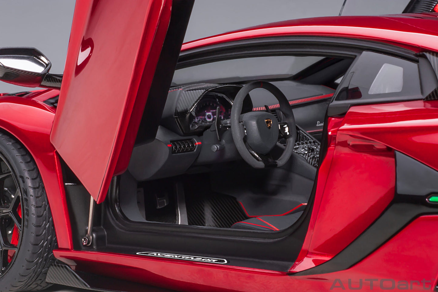 Lamborghini Aventador SVJ – 2018 – Rosso Efesto Metallic – 1:18 – AUTOart