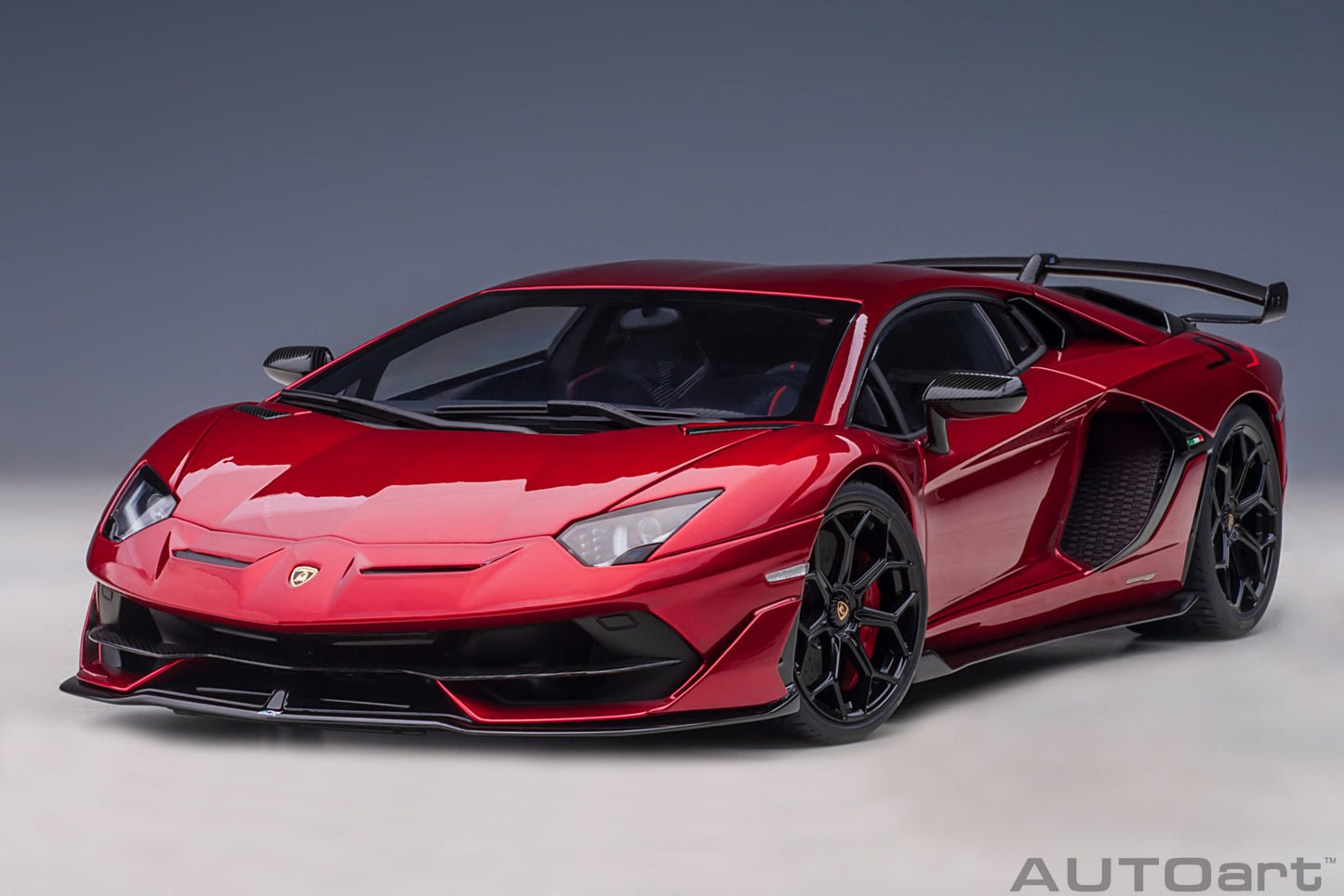 Lamborghini Aventador SVJ – 2018 – Rosso Efesto Metallic – 1:18 – AUTOart