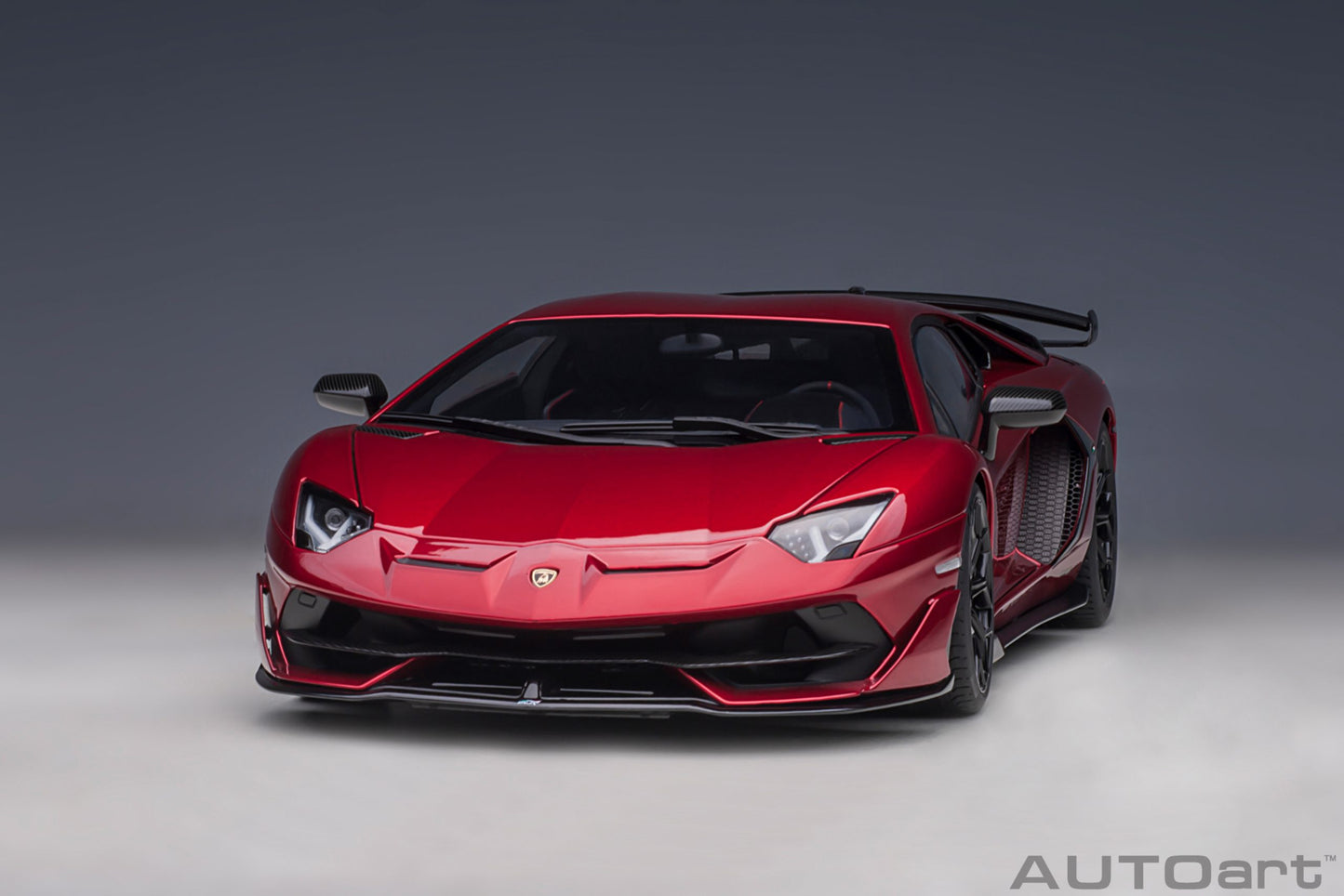 Lamborghini Aventador SVJ – 2018 – Rosso Efesto Metallic – 1:18 – AUTOart