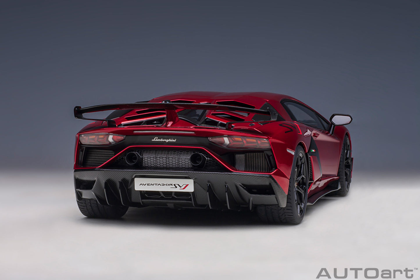 Lamborghini Aventador SVJ – 2018 – Rosso Efesto Metallic – 1:18 – AUTOart