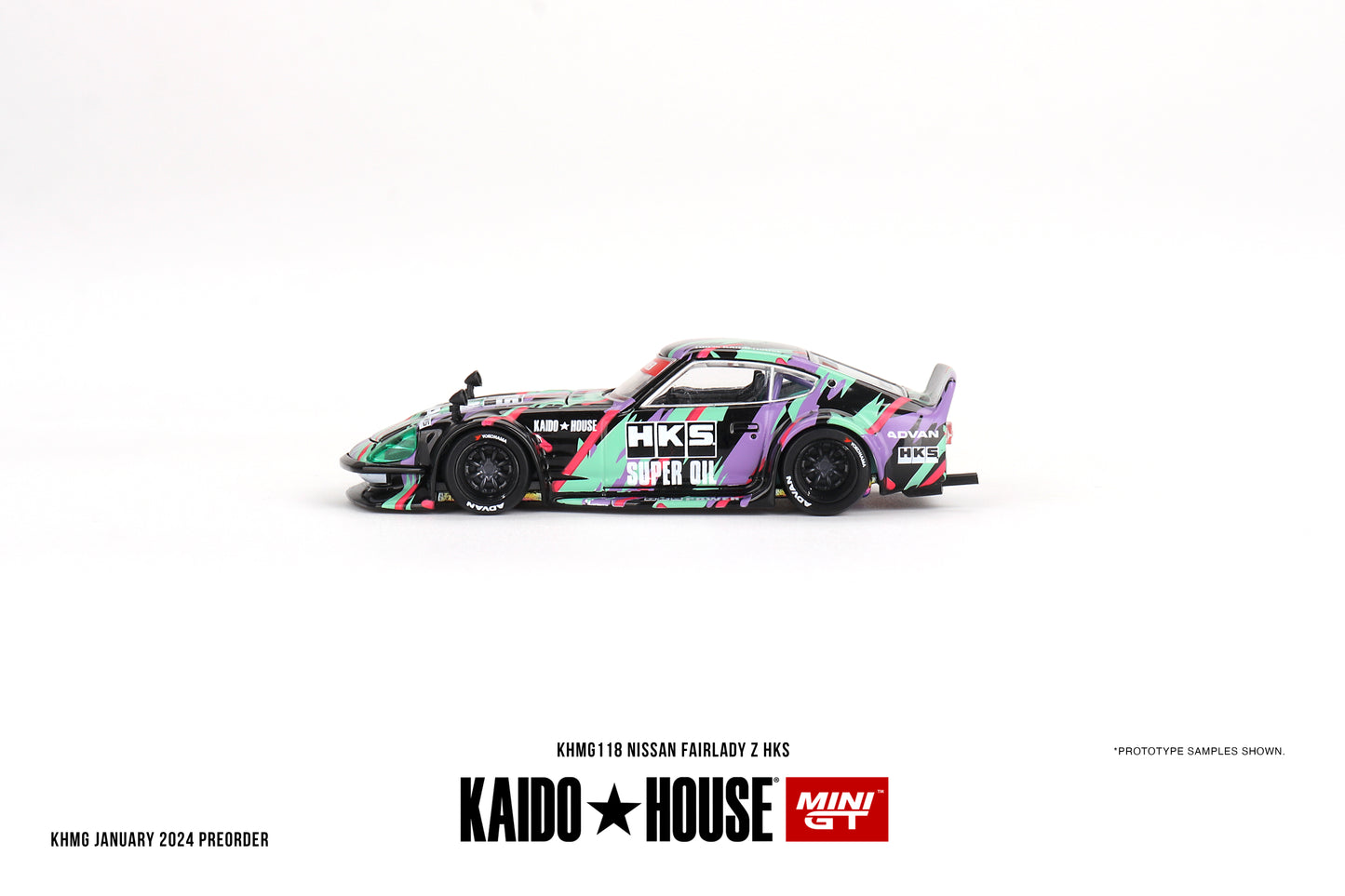 Nissan Fairlady Z HKS – 1:64 – Kaido House x MiniGT (KHMG118)