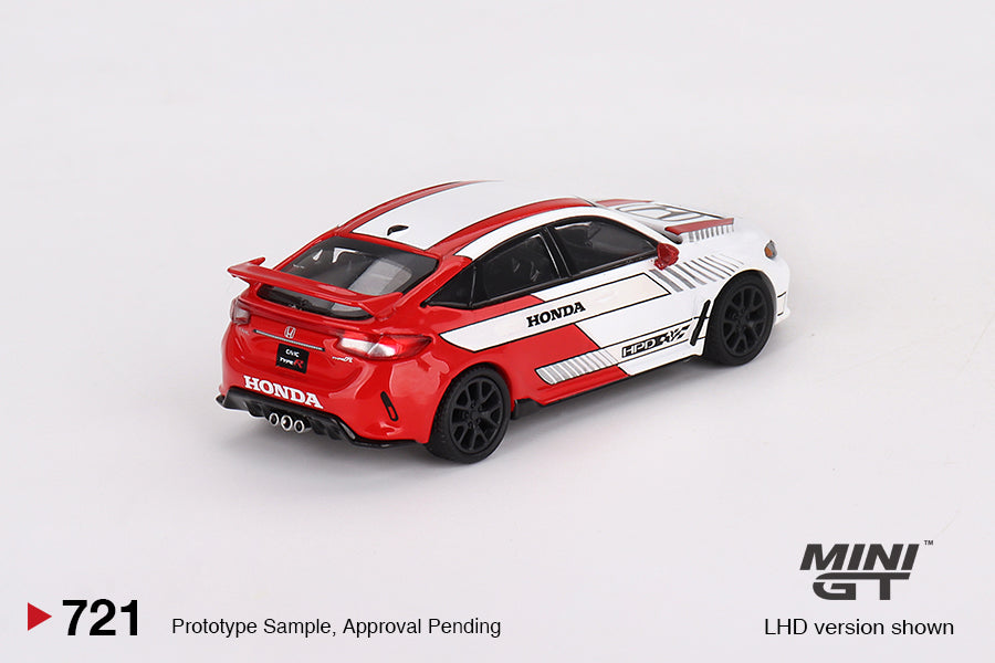 Honda Civic Type R #2 – 2023 Pace Car – White – 1:64 – Mini GT