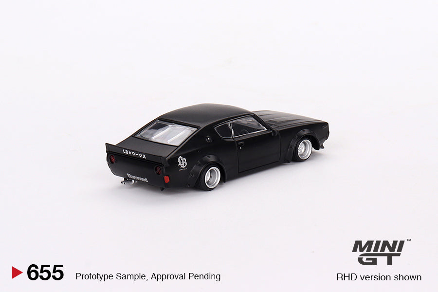 Nissan Skyline Kenmeri – Liberty Walk Matt Black – MiniGT