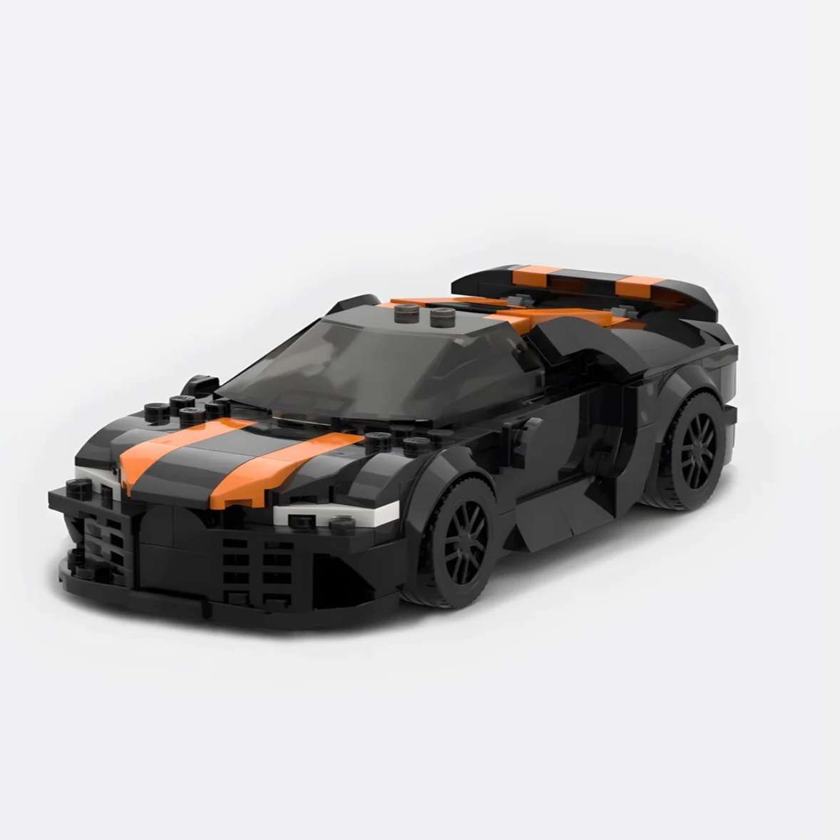 Prednji pogled Bugatti Chiron Super Sport autića na sklapanje