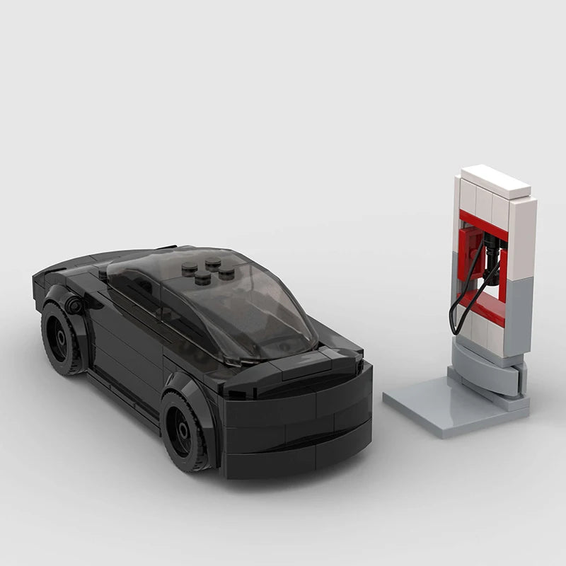 Tesla Model 3 Black autić sa zadnje strane