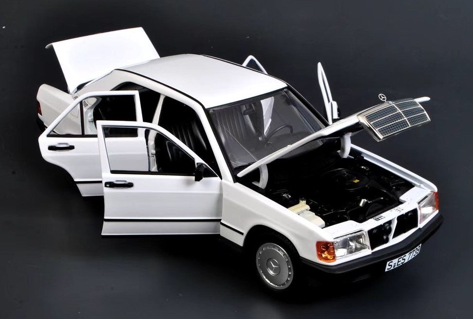 Mercedes‑Benz 190 E (W201) 1984 – White – 1:18 Norev