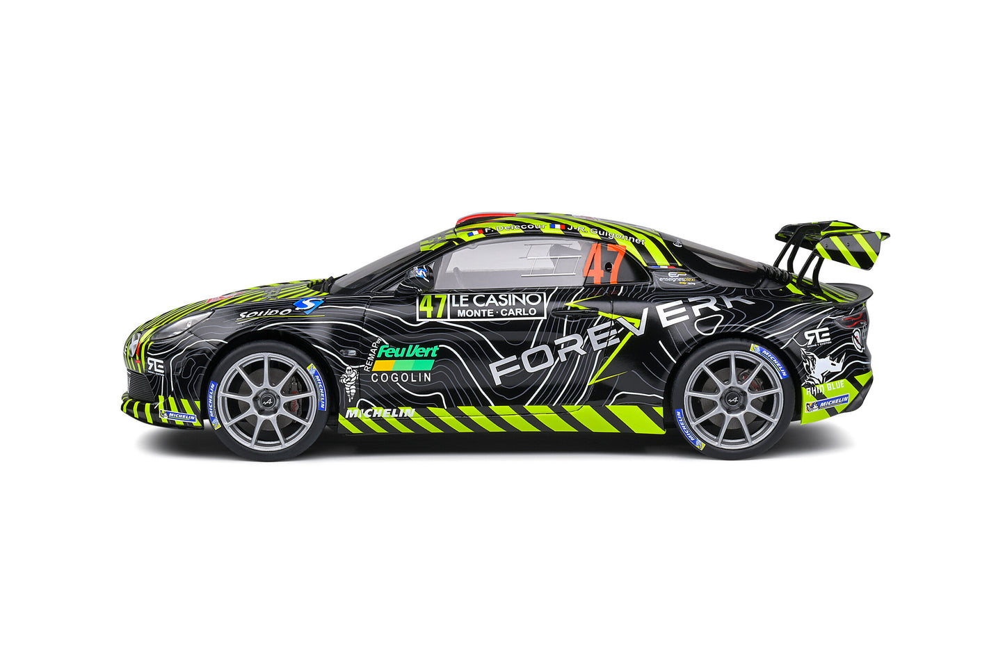 Alpine A110 – Rallye Monte-Carlo – 2022 – #4 Delecour / Guigonnet – Solido