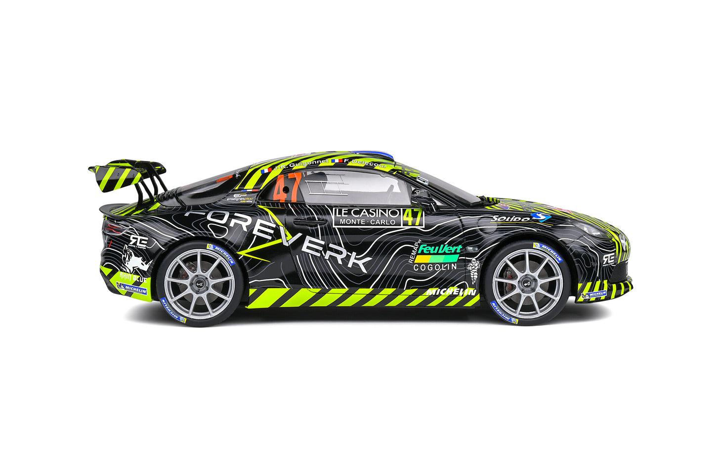 Alpine A110 – Rallye Monte-Carlo – 2022 – #4 Delecour / Guigonnet – Solido