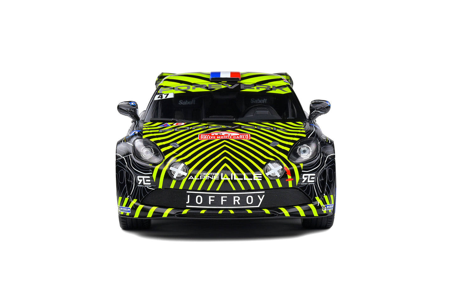 Alpine A110 – Rallye Monte-Carlo – 2022 – #4 Delecour / Guigonnet – Solido