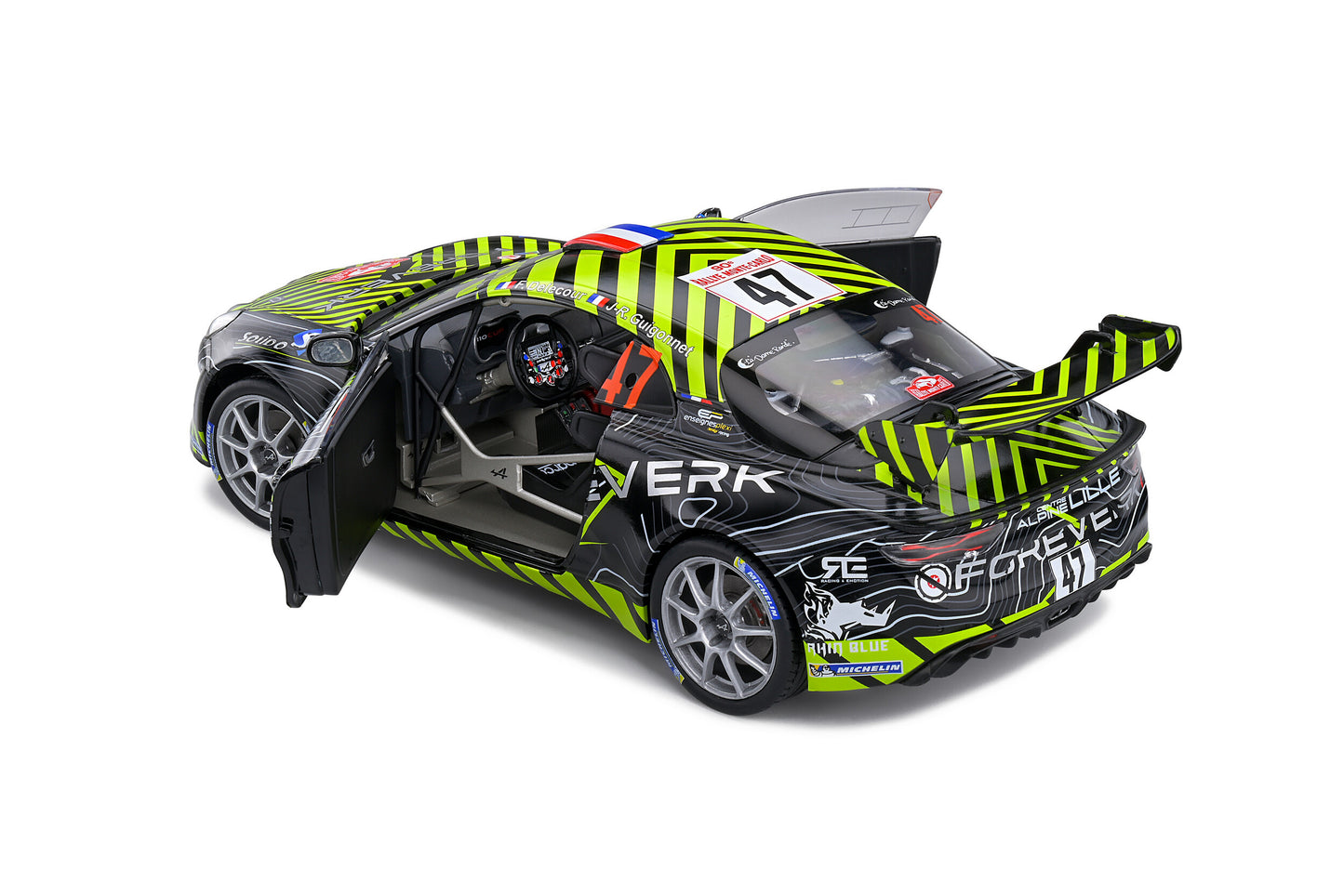 Alpine A110 – Rallye Monte-Carlo – 2022 – #4 Delecour / Guigonnet – Solido