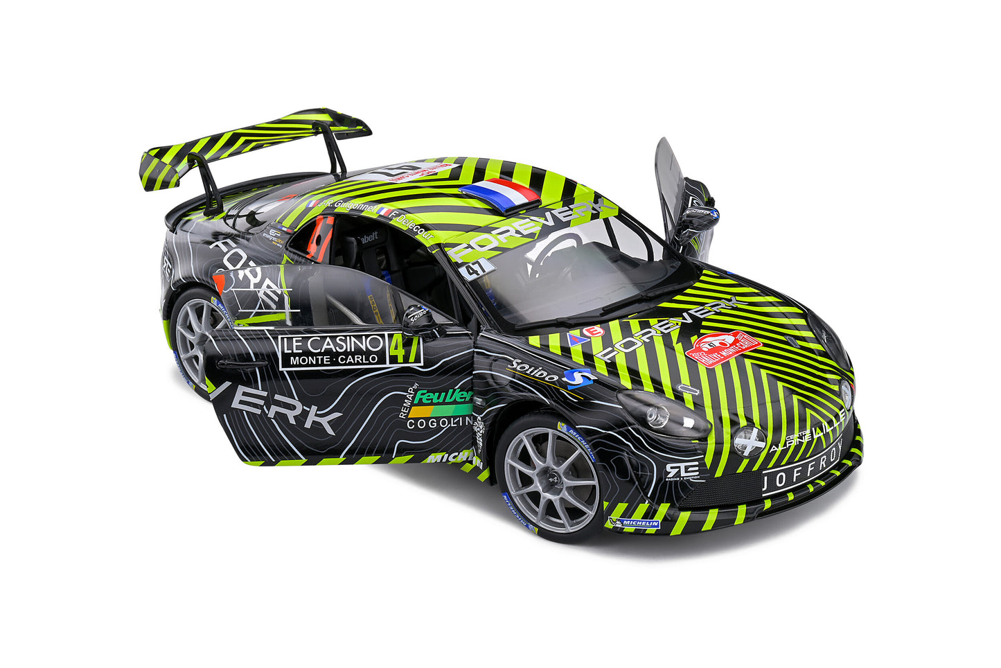 Alpine A110 – Rallye Monte-Carlo – 2022 – #4 Delecour / Guigonnet – Solido