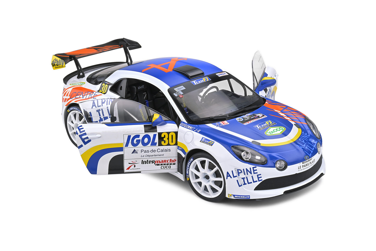 Alpine A110 RGT – Rallye du Touquet – 2020 – #30 F. Delecour – Solido