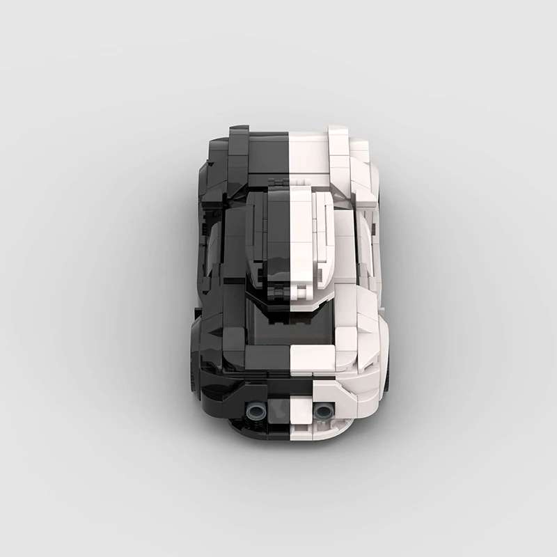 Audi RS6 Black and White model s gornje strane