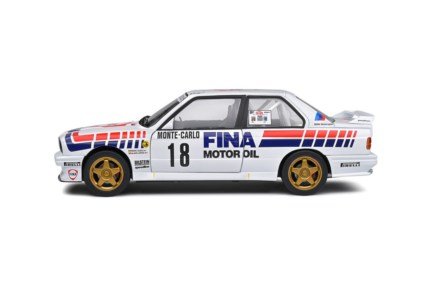 BMW E30 M3 Gr.A – Rally Montecarlo 1989 – #18 M. Duez / A. Lopes – 1:18 – Solido