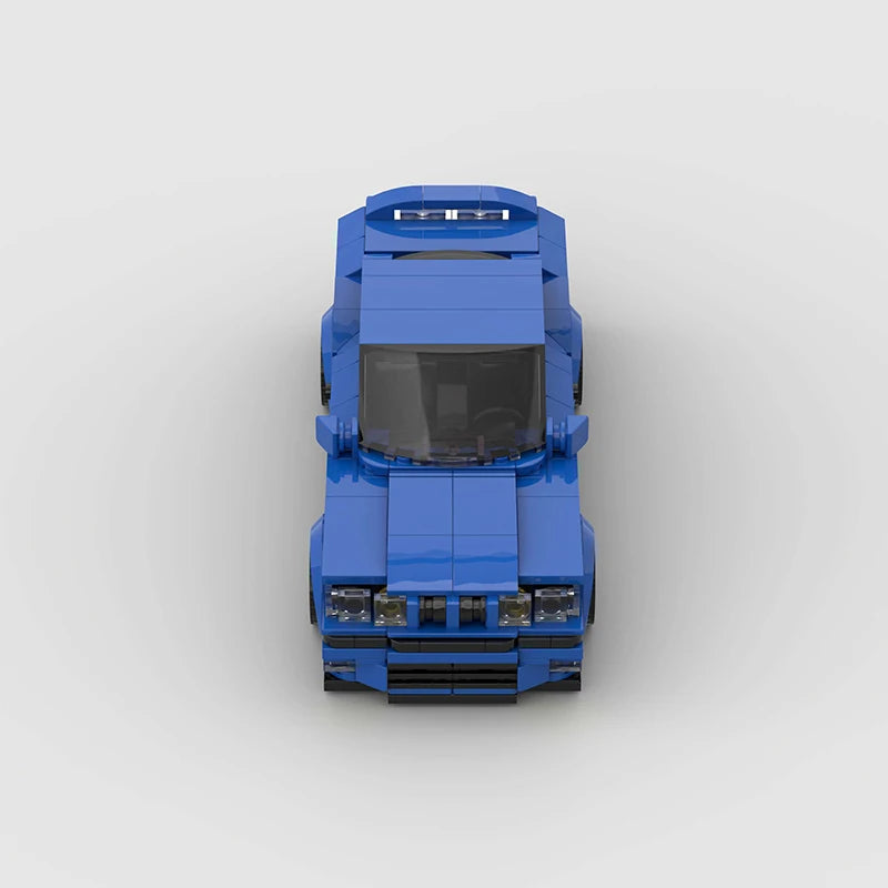 BMW E36 M3 Blue - pogled odozgo