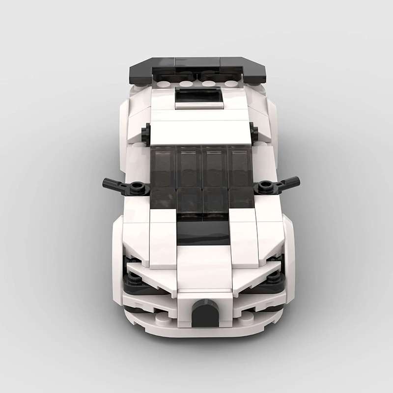 Bugatti Chiron White - Pogled odozgo