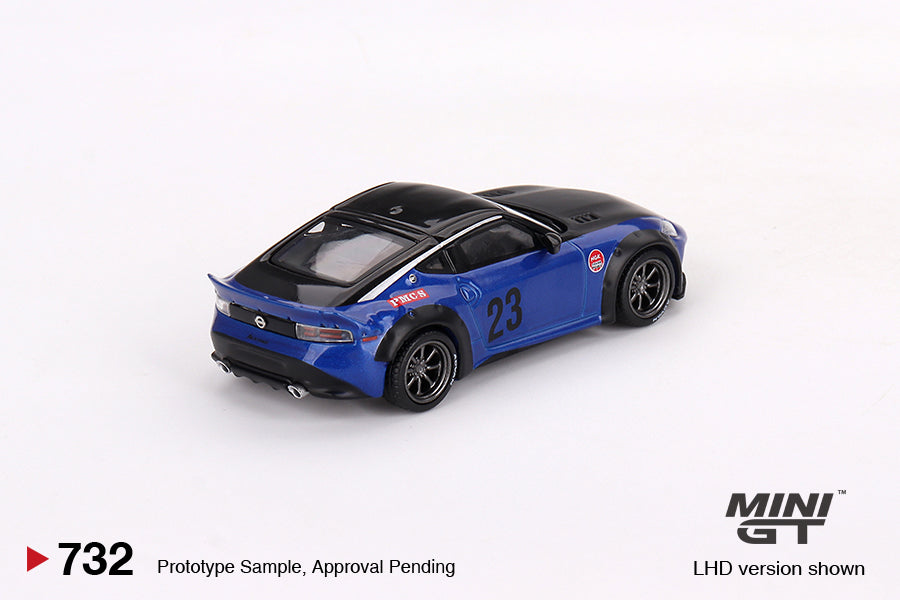 Nissan Z LB★NATION WORKS – Seiran Blue – 1:64 – Mini GT