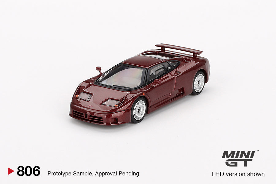 Bugatti EB110 GT – Dark Red Metallic – MiniGT