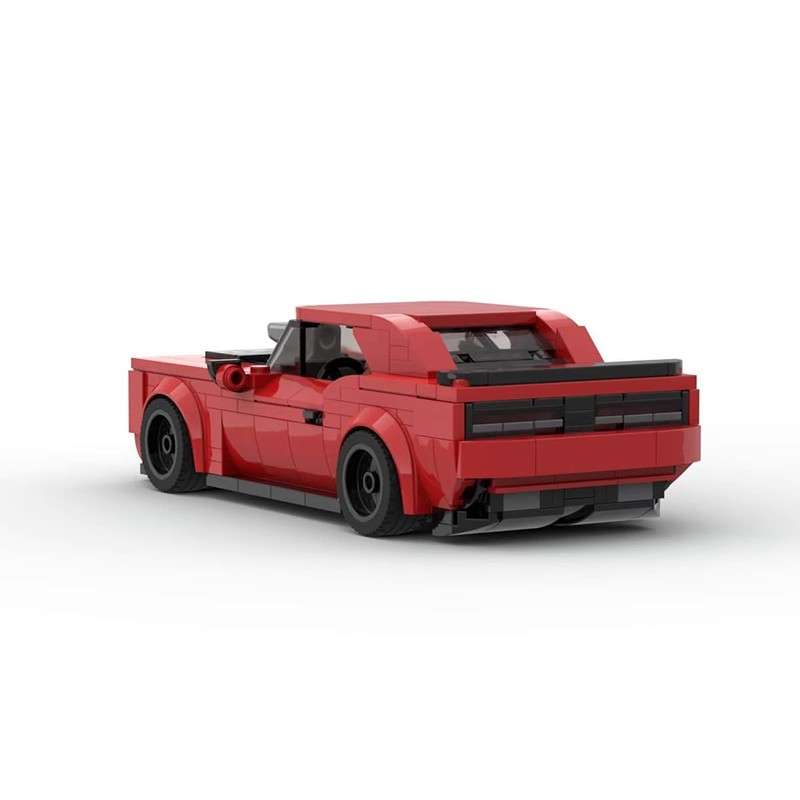 Zadnji pogled na Dodge STR Demon autić na sklapanje