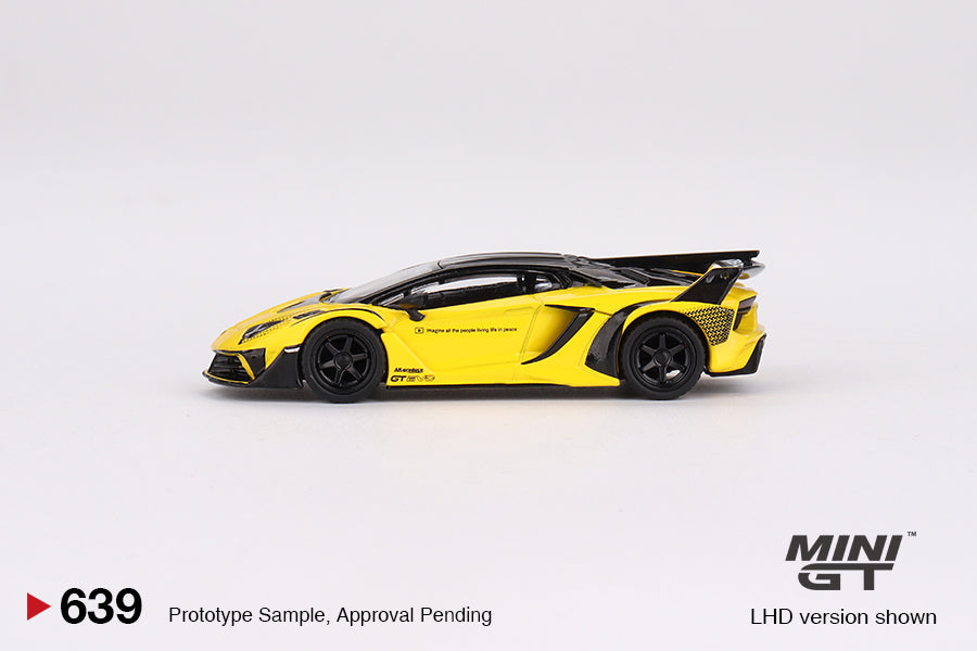 Lamborghini LB-Silhouette WORKS Aventador GT EVO – Yellow – MiniGT