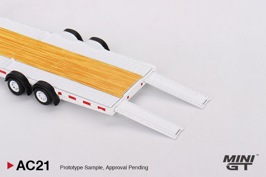 Car Hauler Trailer Type C – White – MiniGT