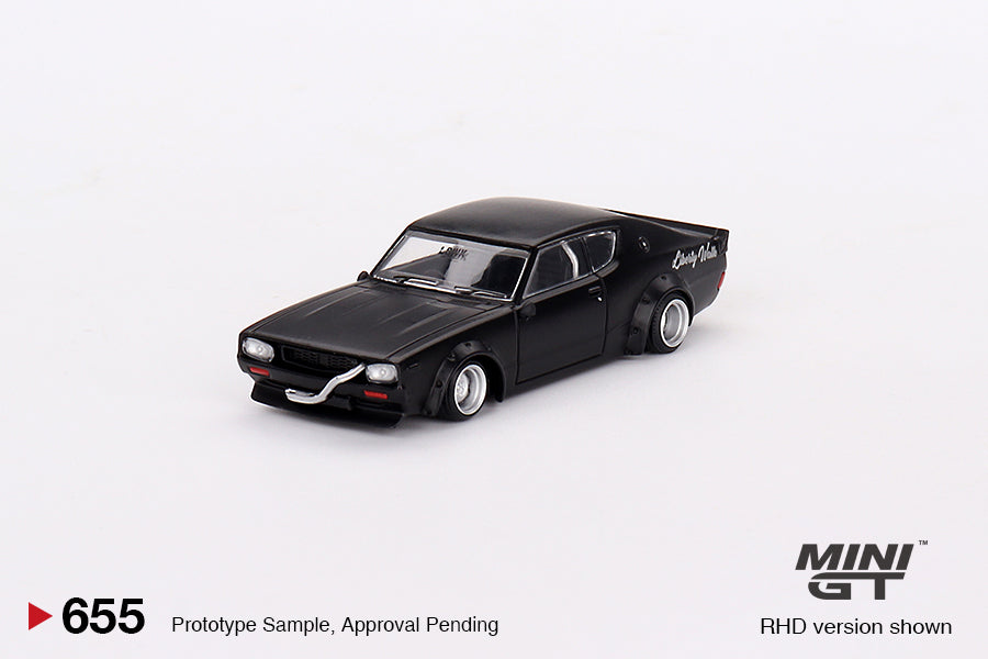 Nissan Skyline Kenmeri – Liberty Walk Matt Black – MiniGT
