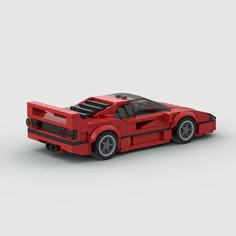 Zadnji pogled na Ferrari F40 autić na sklapanje