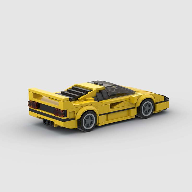 Ferrari F40 Yellow - Zadnji pogled