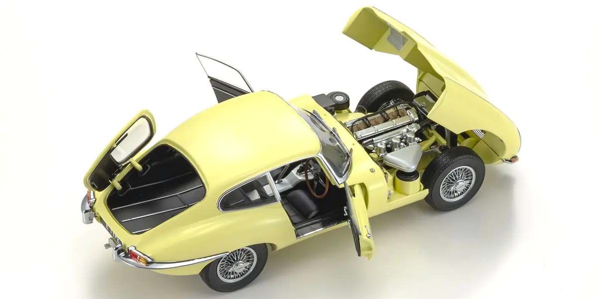 Jaguar E-Type 3.8L Coupe MK1 1961 Pale Primose - Otvorena vrata