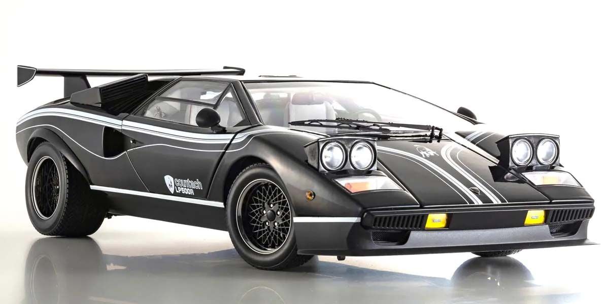Lamborghini Countach LP500R 1982 Black podignuta svetla