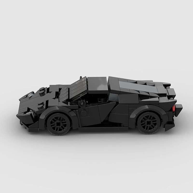 Bočni pogled Lamborghini Huracan I Black Edition autića na sklapanje