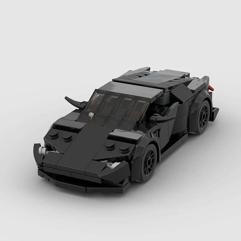 Prednji pogled Lamborghini Huracan I Black Edition autića na sklapanje