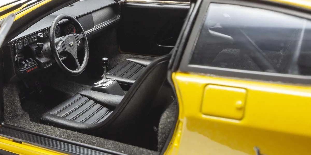 Lamborghini Urraco Rally 1974 Yellow - Otvorena vozačeva vrata