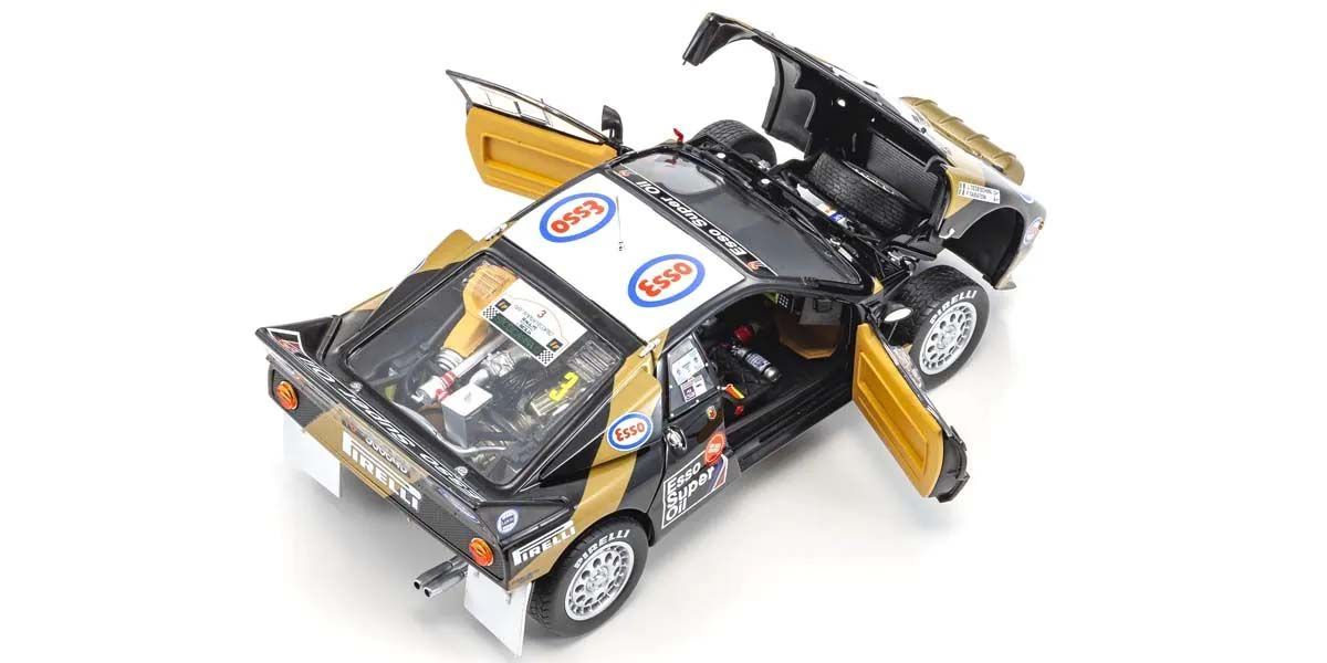 Lancia Rally 037 F.Tabaton Targa Florio 1985 Esso Nr.3 - svi delovi automobila otvoreni i prikazani