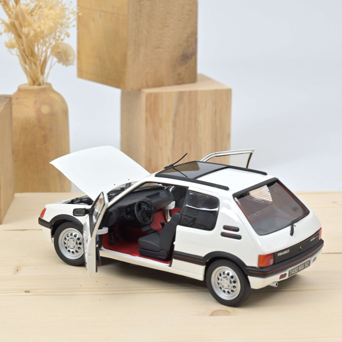 Peugeot 205 GTi 1.6 1988 – White – Norev