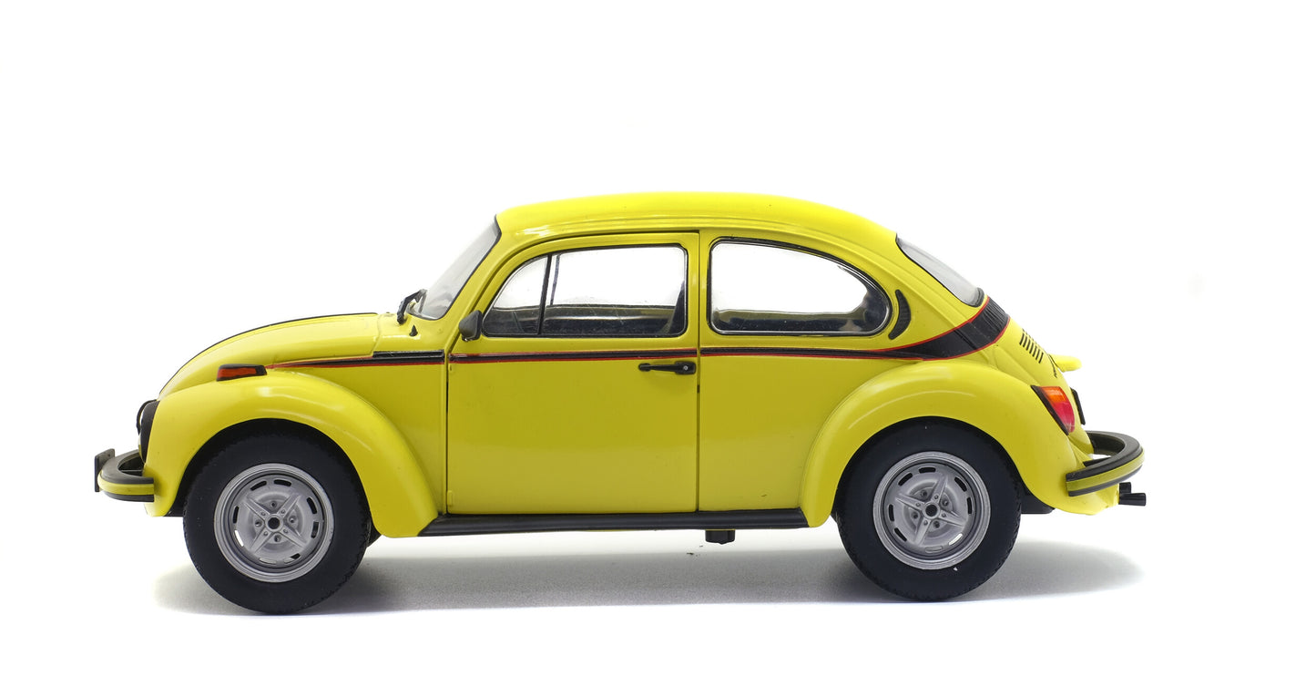 VW Beetle Sport 1974 Brillant Gelb – Die‑Cast Solido