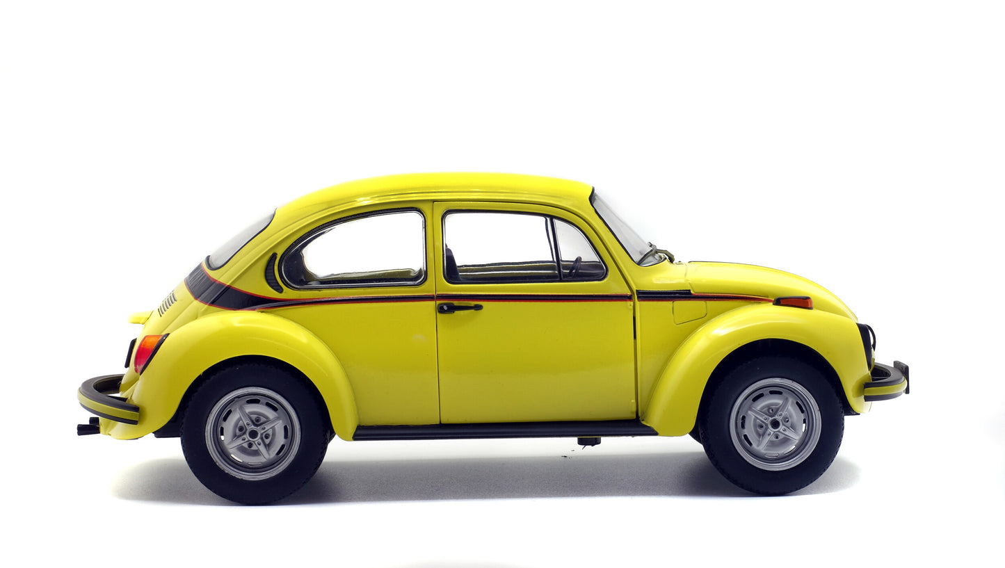 VW Beetle Sport 1974 Brillant Gelb – Die‑Cast Solido