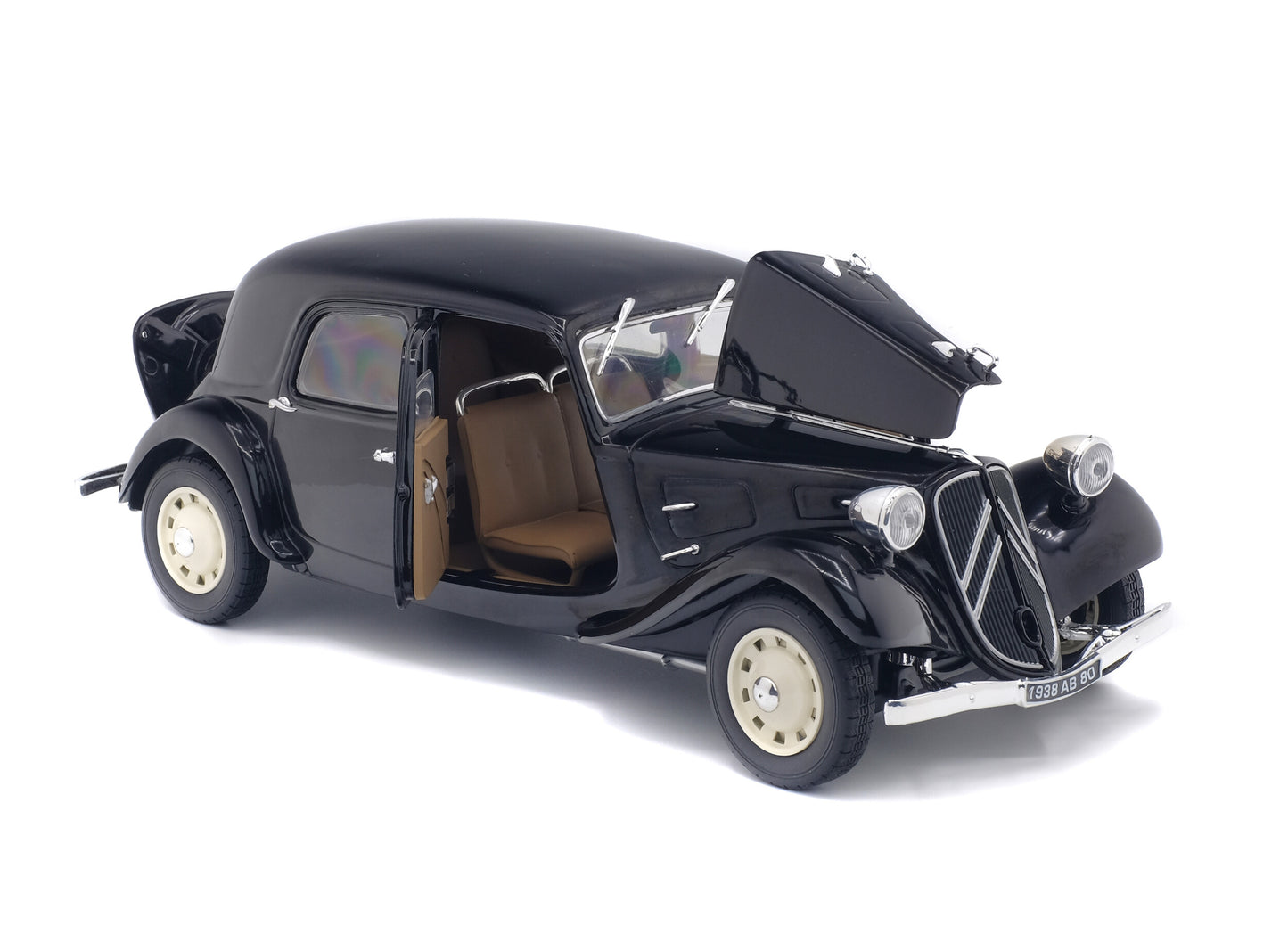Citroën Traction 11B Noir 1937 – Die‑Cast Solido