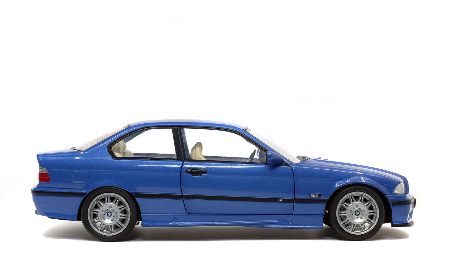 BMW E36 Coupé M3 – 1990 – Bleu Estoril – 1:18 – Solido