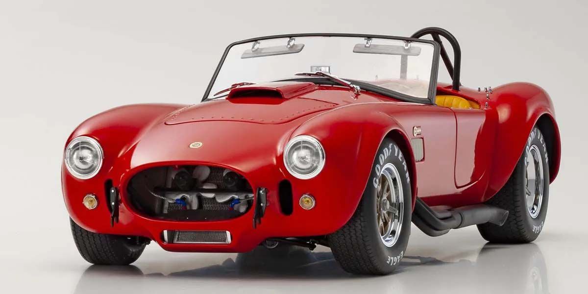 Shelby Cobra 427 S/C Spider 1962 Red prednji prikaz Detaljnije