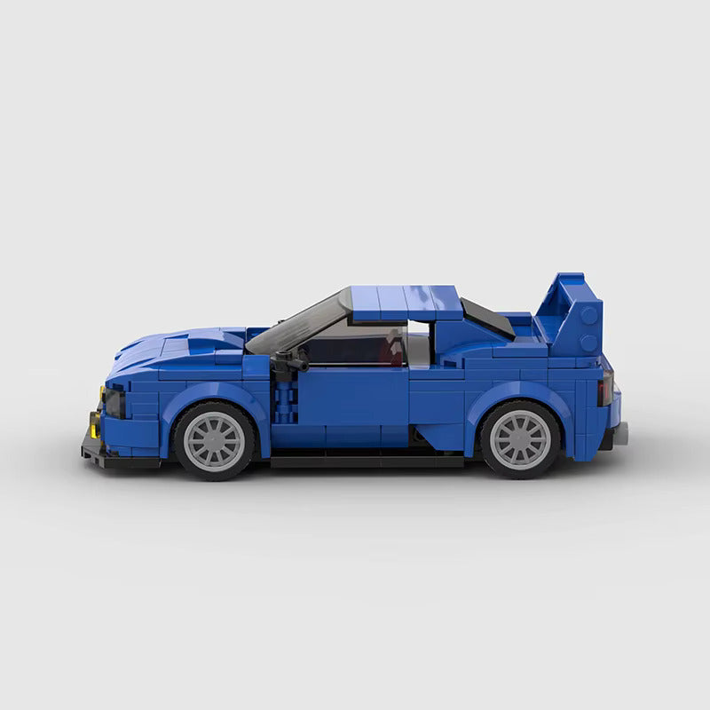 Bočni pogled na sklopljen model Subaru Impreza 2004.