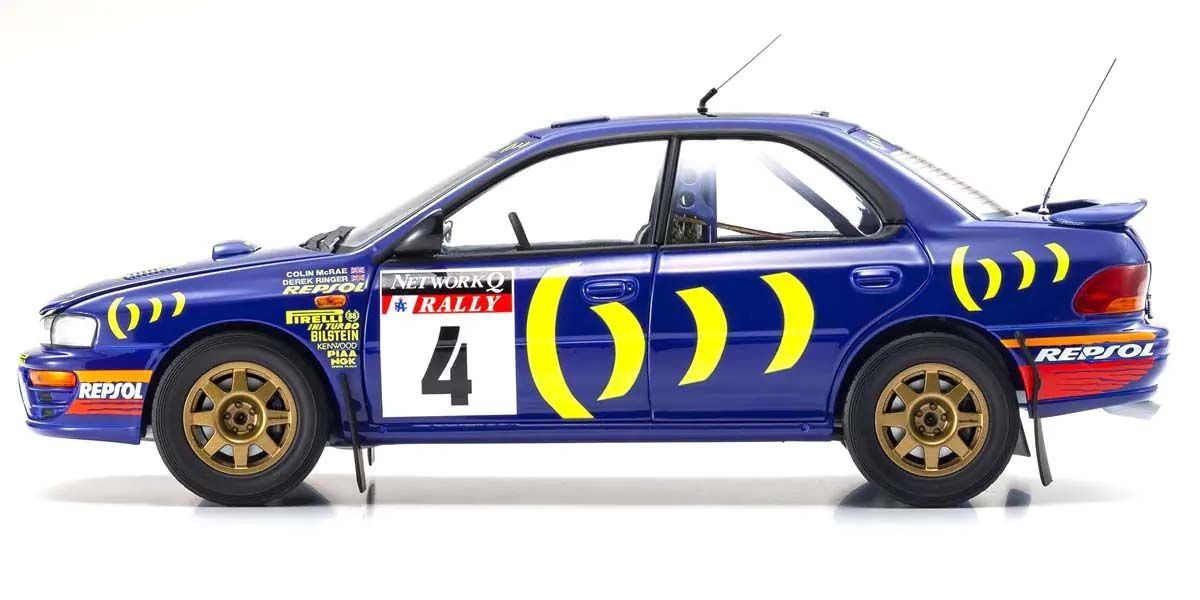 Bočni pogled Subaru Impreza Colin McRae Winner RAC 1994 model