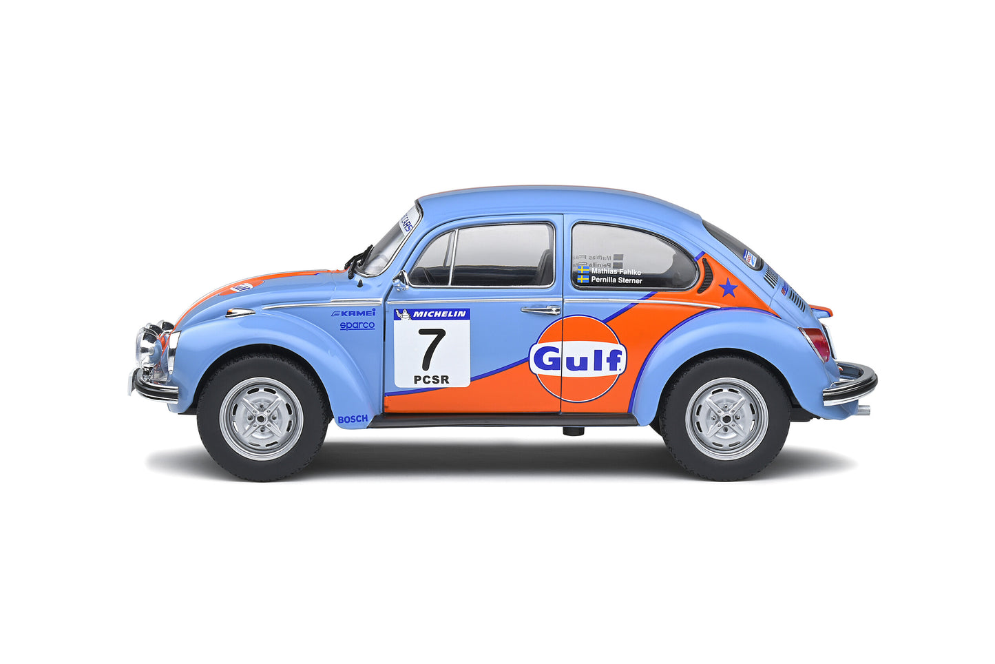 Volkswagen Beetle 1303 Rallye Colds Balls 2019 – #7 Fahlke/Sterner – Die‑Cast Solido
