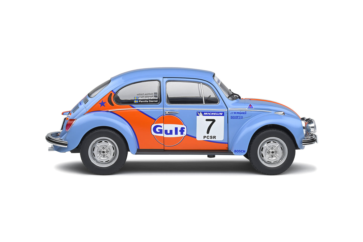 Volkswagen Beetle 1303 Rallye Colds Balls 2019 – #7 Fahlke/Sterner – Die‑Cast Solido