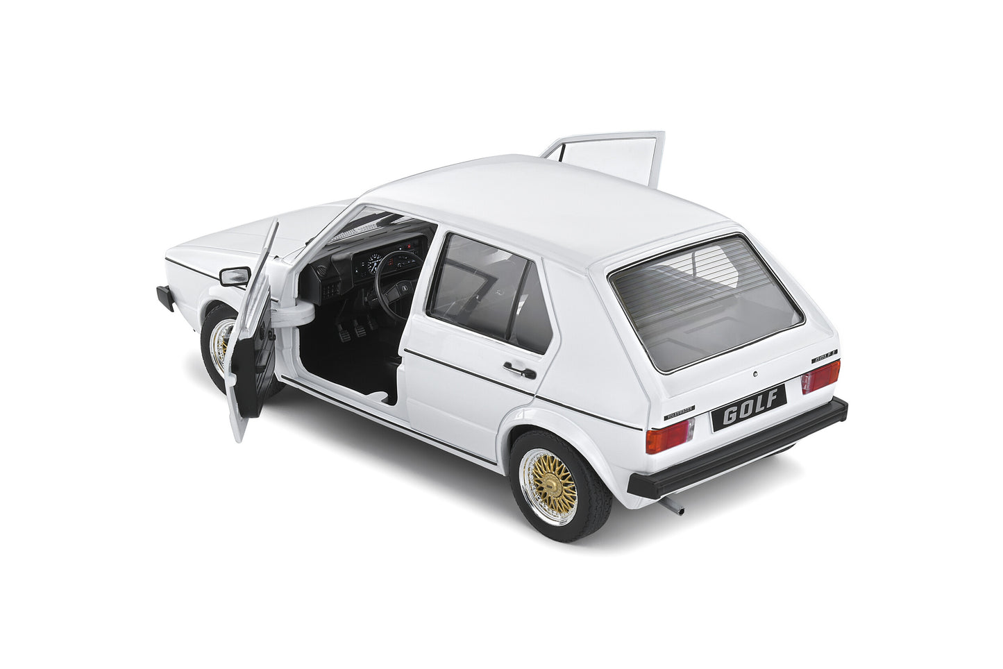 Volkswagen Golf L White Custom 1983 – Die‑Cast Solido