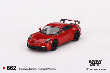 Porsche 911 (992) GT3 – Guards Red – MiniGT
