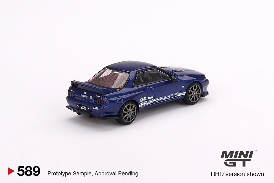 Nissan Skyline GT‑R Top Secret VR32 Metallic Blue – MiniGT